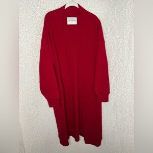 Chic Red Women's Cardigan